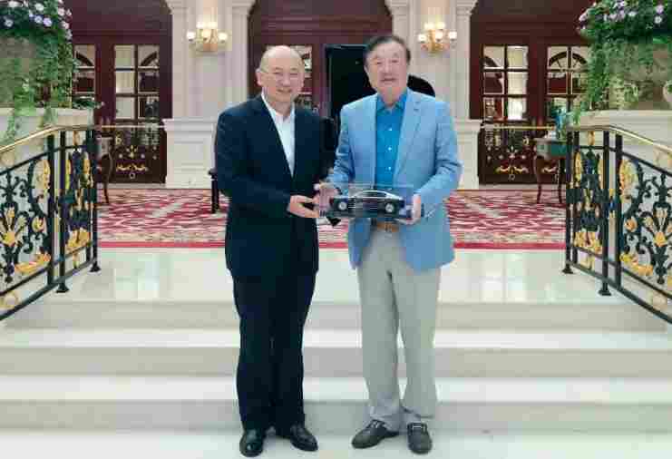 江汽集团董事长项兴初拜访任正非